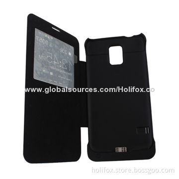 3200mAh Power Case for Samsung Galaxy 5s, with Flip Cover/Dormancy Function/Screen